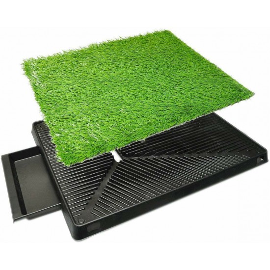 Indoor Dog Pet Potty Training Portable Toilet Pads Tray With 1 PC Replace Grass Mat Indoor Dog Pet Potty Training Portable Toilet Pads Tray With 1 PC Replace Grass Mat