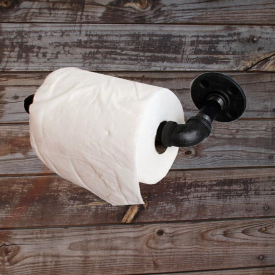 Industrial Pipeline Vintage Paper Towel Rack Bathroom Wall Mount Toilet Paper Holder Industrial Pipeline Vintage Paper Towel Rack Bathroom Wall Mount Toilet Paper Holder