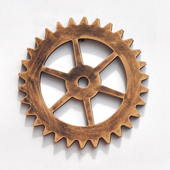 Industrial Gear Wall Vintage Retro Antique Art Bar Cafe Steampunk Hanging Decoration