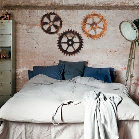 Industrial Gear Wall Vintage Retro Antique Art Bar Cafe Steampunk Hanging Decoration Industrial Gear Wall Vintage Retro Antique Art Bar Cafe Steampunk Hanging Decoration