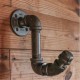 Industrial Style Iron Pipe Clothes Coat Hat Hook Retro Steampunk Wall Mount Hanger