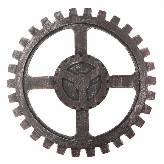 Industrial Style Wooden Gear Wall Decor Vintage Home Bar Pub Hanging Decor 40cm Industrial Style Wooden Gear Wall Decor Vintage Home Bar Pub Hanging Decor 40cm