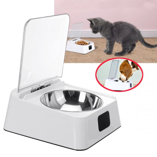 Infra-Red Sensor Automatic Pet Feeder Stainless Steel Bowl Dispenser Smart Dish