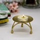 Iron Candle Holder Round Table Golden Candlestick for Wedding Ornament Party