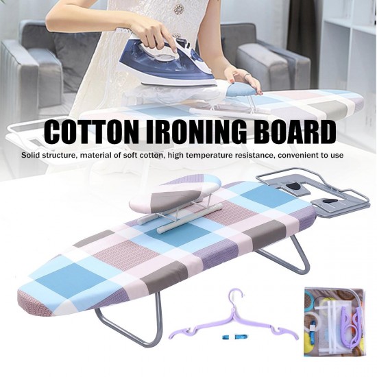 Ironing Board With Retractable Iron Rest Folding Ironing Board Adjustbale Space Saving Ironing Tabletop Cloth Hanger