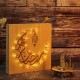 Islamic Ramadan Light Square Delicate LED Wall Hanging Pendant Decor