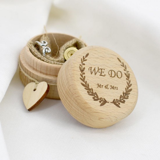 Jewelry Empty Box WE DO Wood Creative Ring Box Valentine's Day Gift Box