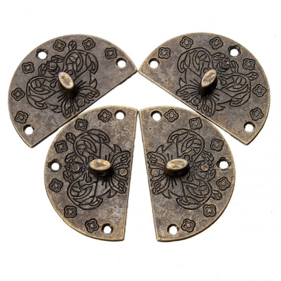 Jewelry Wooden Box Lock Buckle Decorative Hardware Butterfly Clasp Antique Bronze