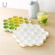 Jordan & Judy Ice Cube Tray Silicone Ice Mold 19-Ice Trays for Whiskey Cocktail DIY Chocolate Jelly Food Maker Gift Stackable Flexible