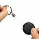 Key Chain Stainless Steel Cord Holder Keyring Reel Retractable Recoil Belt Clip Key Clip