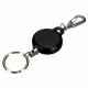 Key Chain Stainless Steel Cord Holder Keyring Reel Retractable Recoil Belt Clip Key Clip