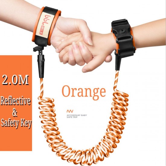 Kids Baby Safety Lock Anti-lost Night Reflective Harness Rope Wristband Child Leash