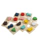 Kids Memory Training Blind Box Color Cube Jigsaw Puzzle Box Wooden Guessing Toy