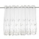 Kitchen Cafe Curtains Country Embroidery Window Sheer Voile Short Panel Valance Kitchen Cafe Curtains Country Embroidery Window Sheer Voile Short Panel Valance