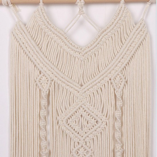 Knotted Macrame Knitting Wall Handmade Bohemian Hanging Tapestry Home Decor