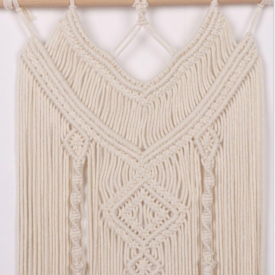 Knotted Macrame Knitting Wall Handmade Bohemian Hanging Tapestry Home Decor Knotted Macrame Knitting Wall Handmade Bohemian Hanging Tapestry Home Decor