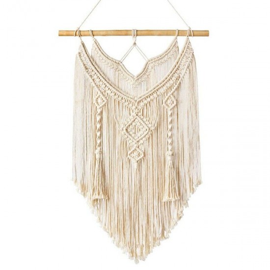 Knotted Macrame Knitting Wall Handmade Bohemian Hanging Tapestry Home Decor Knotted Macrame Knitting Wall Handmade Bohemian Hanging Tapestry Home Decor