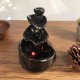 LED Burner Smoke Waterfall Backflow Incense Censer Cone Holder Without Cones Decor