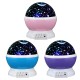 LED Rotating Star Projector Baby Night Light Nursery Children Room Desk Lighting Lamp