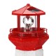 LED Solar Lighthouse 360 ° Rotate Light Garden Beacon Lamp Outdoor Home Decor