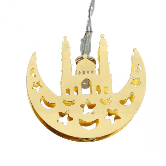 LED String Lights Golden Castle Ramadan Decoration for Party Bedroom