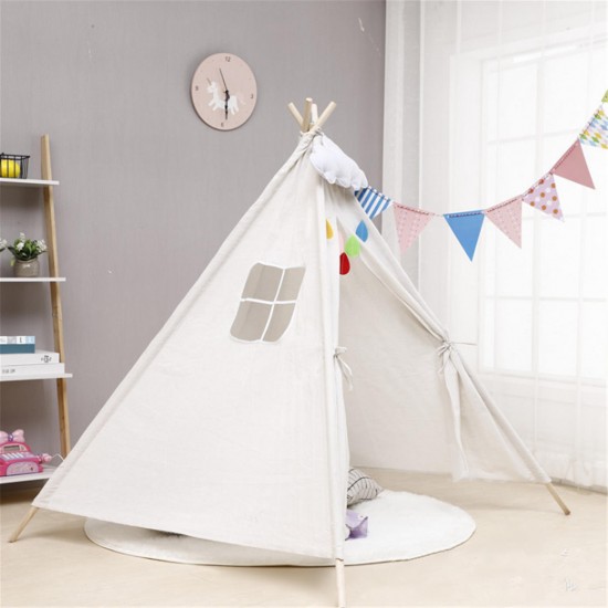 Large Cotton Wood Kids Teepee Tent Childrens Indoor Outdoor Play House Large Cotton Wood Kids Teepee Tent Childrens Indoor Outdoor Play House