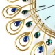 Large DIY 3D Flower Peacock Diamond Wall Clock Metal Modern Home Office Decorations Large DIY 3D Flower Peacock Diamond Wall Clock Metal Modern Home Office Decorations