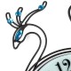 Large DIY 3D Flower Peacock Diamond Wall Clock Metal Modern Home Office Decorations Large DIY 3D Flower Peacock Diamond Wall Clock Metal Modern Home Office Decorations