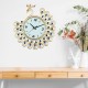 Large DIY 3D Flower Peacock Diamond Wall Clock Metal Modern Home Office Decorations Large DIY 3D Flower Peacock Diamond Wall Clock Metal Modern Home Office Decorations
