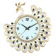 Large DIY 3D Flower Peacock Diamond Wall Clock Metal Modern Home Office Decorations Large DIY 3D Flower Peacock Diamond Wall Clock Metal Modern Home Office Decorations