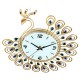 Large DIY 3D Flower Peacock Diamond Wall Clock Metal Modern Home Office Decorations Large DIY 3D Flower Peacock Diamond Wall Clock Metal Modern Home Office Decorations