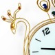 Large DIY 3D Flower Peacock Diamond Wall Clock Metal Modern Home Office Decorations Large DIY 3D Flower Peacock Diamond Wall Clock Metal Modern Home Office Decorations