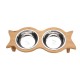 Large Double Pet Bowl Feeder Cat Dog Food Pot Stand Puppy Stainless Steel/Ceramics Large Double Pet Bowl Feeder Cat Dog Food Pot Stand Puppy Stainless Steel/Ceramics
