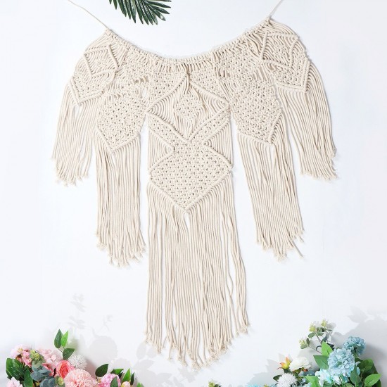 Large Woven Macrame Wall Hanging Cotton Bohemian Tapestry Room Decoration Large Woven Macrame Wall Hanging Cotton Bohemian Tapestry Room Decoration