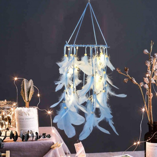 Lighting Dream Catcher LED Light Hanging Crafts Wind Chimes Girl Bedroom Romantic Hanging Decoration Gift Lighting Dream Catcher LED Light Hanging Crafts Wind Chimes Girl Bedroom Romantic Hanging Decoration Gift