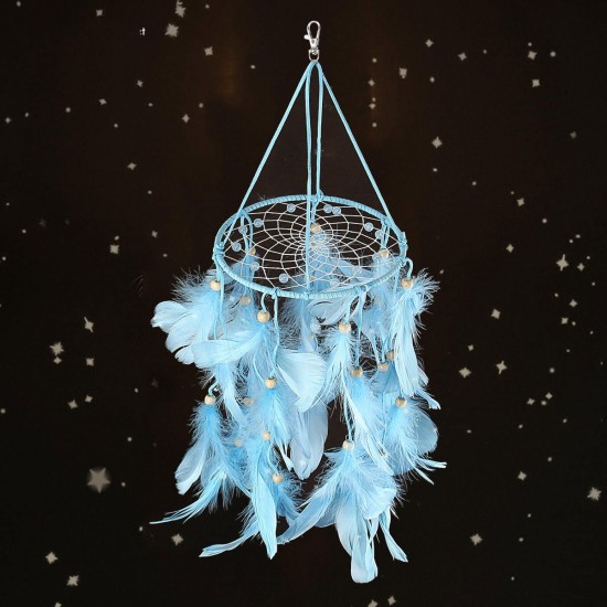 Lighting Dream Catcher LED Light Hanging Crafts Wind Chimes Girl Bedroom Romantic Hanging Decoration Gift