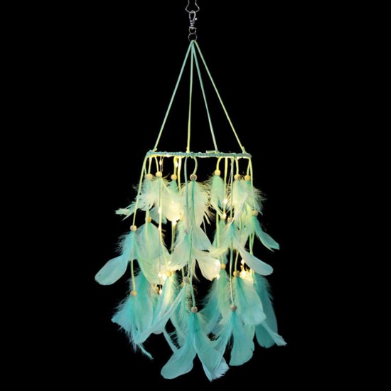 Lighting Dream Catcher LED Light Hanging Crafts Wind Chimes Girl Bedroom Romantic Hanging Decoration Gift Lighting Dream Catcher LED Light Hanging Crafts Wind Chimes Girl Bedroom Romantic Hanging Decoration Gift
