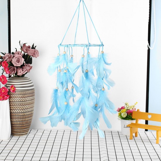 Lighting Dream Catcher LED Light Hanging Crafts Wind Chimes Girl Bedroom Romantic Hanging Decoration Gift