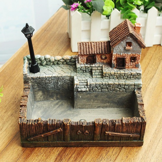 Lighting Tuscany's Cabin Flower Pot Craft Ornaments Magic Lantern House Planter Bonsai Lighting Tuscany's Cabin Flower Pot Craft Ornaments Magic Lantern House Planter Bonsai