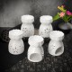 Lotus Flower Ceramic Oil Incense Burner Tea Light Holder Home Fragrance White Lotus Flower Ceramic Oil Incense Burner Tea Light Holder Home Fragrance White