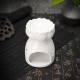 Lotus Flower Ceramic Oil Incense Burner Tea Light Holder Home Fragrance White