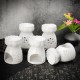 Lotus Flower Ceramic Oil Incense Burner Tea Light Holder Home Fragrance White Lotus Flower Ceramic Oil Incense Burner Tea Light Holder Home Fragrance White