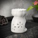 Lotus Flower Ceramic Oil Incense Burner Tea Light Holder Home Fragrance White Lotus Flower Ceramic Oil Incense Burner Tea Light Holder Home Fragrance White