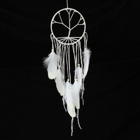 Luminous Life Tree White Fluorescent Dream Catcher Window Hanging Home Decorations Luminous Life Tree White Fluorescent Dream Catcher Window Hanging Home Decorations