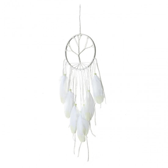 Luminous Life Tree White Fluorescent Dream Catcher Window Hanging Home Decorations Luminous Life Tree White Fluorescent Dream Catcher Window Hanging Home Decorations