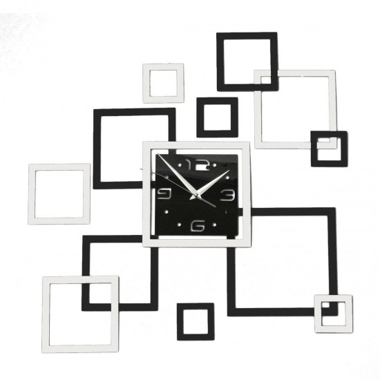 Luxury 3D DIY Wall Art Mirror Clock Home Modern Design Removable Decal Wall Sticker Decor Luxury 3D DIY Wall Art Mirror Clock Home Modern Design Removable Decal Wall Sticker Decor