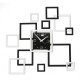 Luxury 3D DIY Wall Art Mirror Clock Home Modern Design Removable Decal Wall Sticker Decor