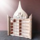 MDF Wooden Decorations Ramadan Advent Calendar DIY House Drawer Stand Rack