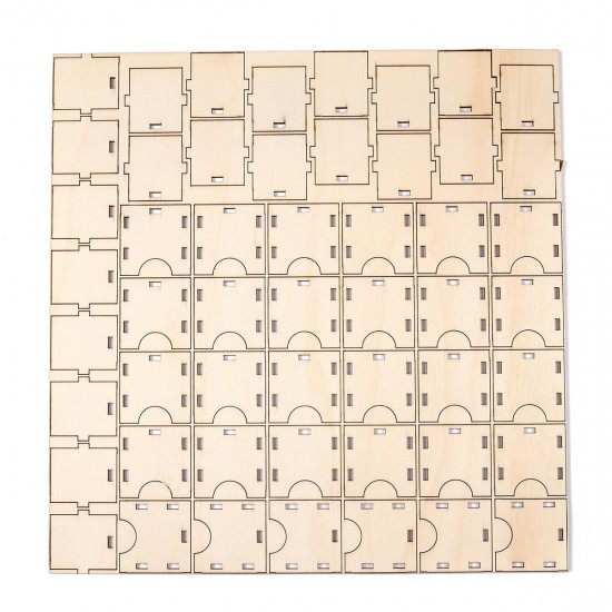 MDF Wooden Decorations Ramadan Advent Calendar DIY House Drawer Stand Rack
