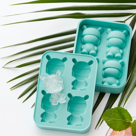 2Pcs/Set Rabbit Shape Ice Cube Silicone Ice Mold Ice Chocolate Jelly Tray Maker DIY Food Tools Gift